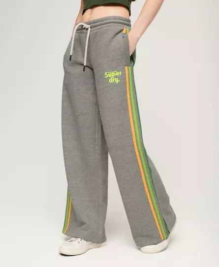 Superdry Women's Rainbow Side Stripe Jogger Grey / Vintage Grey Fleck Marl -