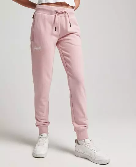 Superdry Women's Vintage Logo Embroidered Joggers Pink / Soft Pink -