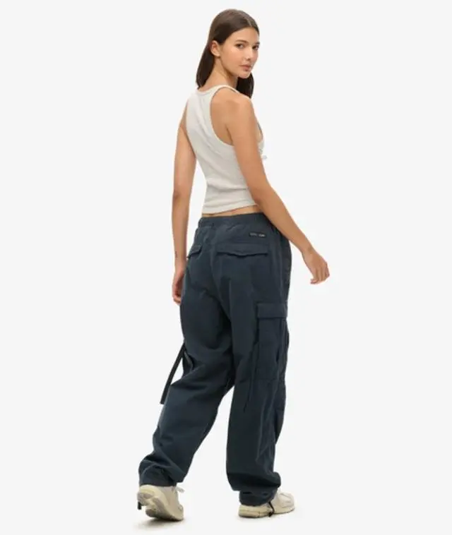 Superdry & Co Women's Parachute Grip Pants Navy / Midnight Navy - 