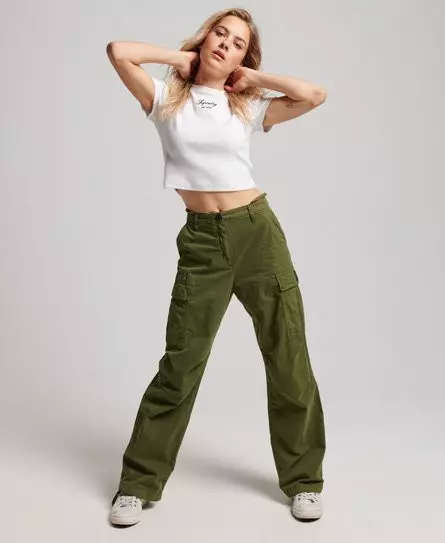 Camper Green Cargo Pants - Grace and Lace