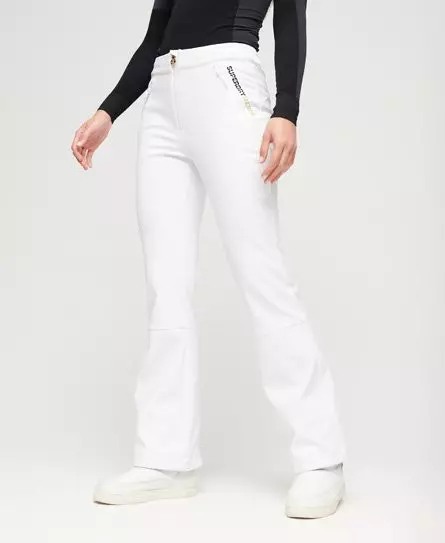 Superdry Women's Sport Ski Softshell Slim Trousers White -