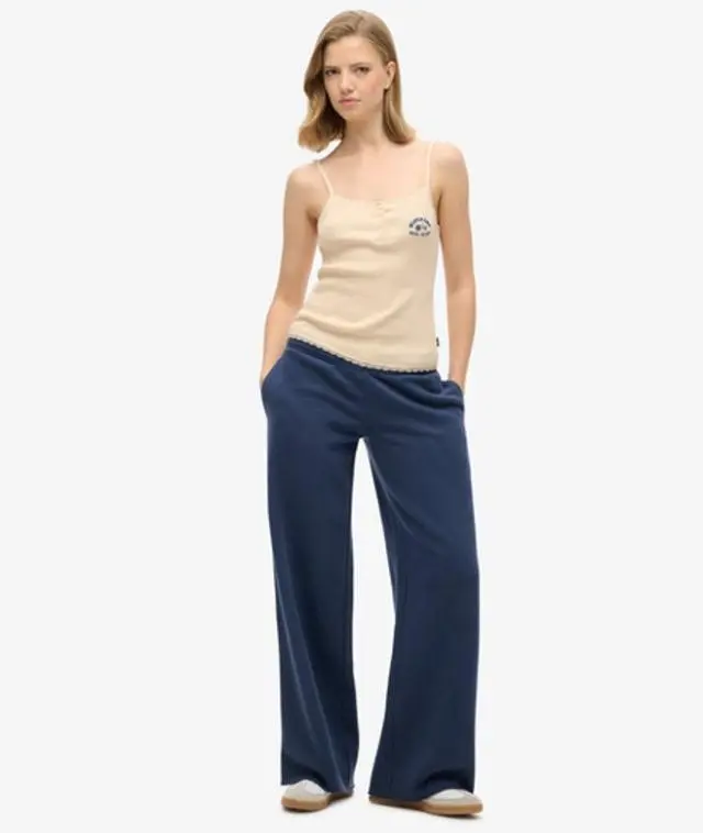 Superdry Women's Vintage Wash Straight Joggers Navy / Lauren Navy - 