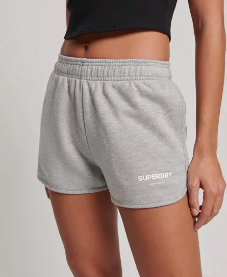 Superdry Women's Core Sport Sweat Shorts Grey / Grey Marl -