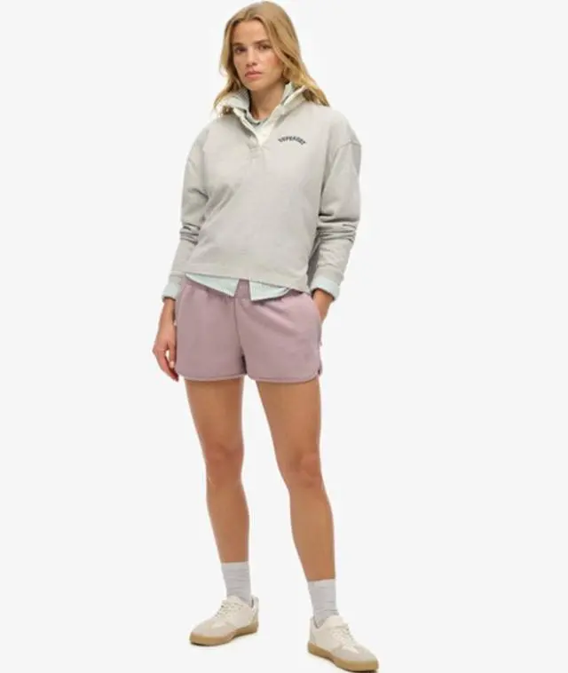 Superdry Women's Sports Tech Racer Shorts Purple / Quail Purple - 
