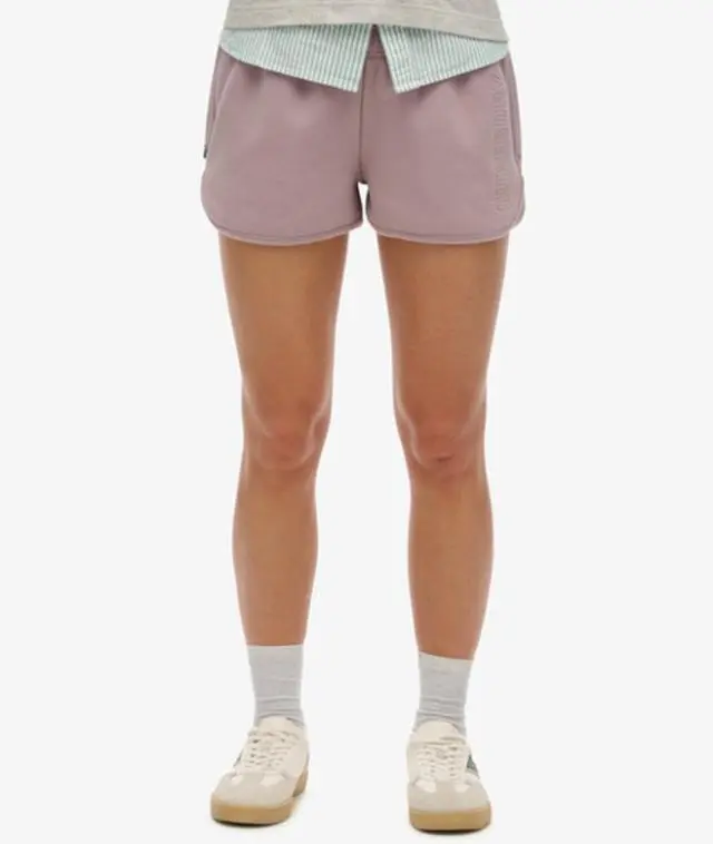 Superdry Women's Sports Tech Racer Shorts Purple / Quail Purple - 