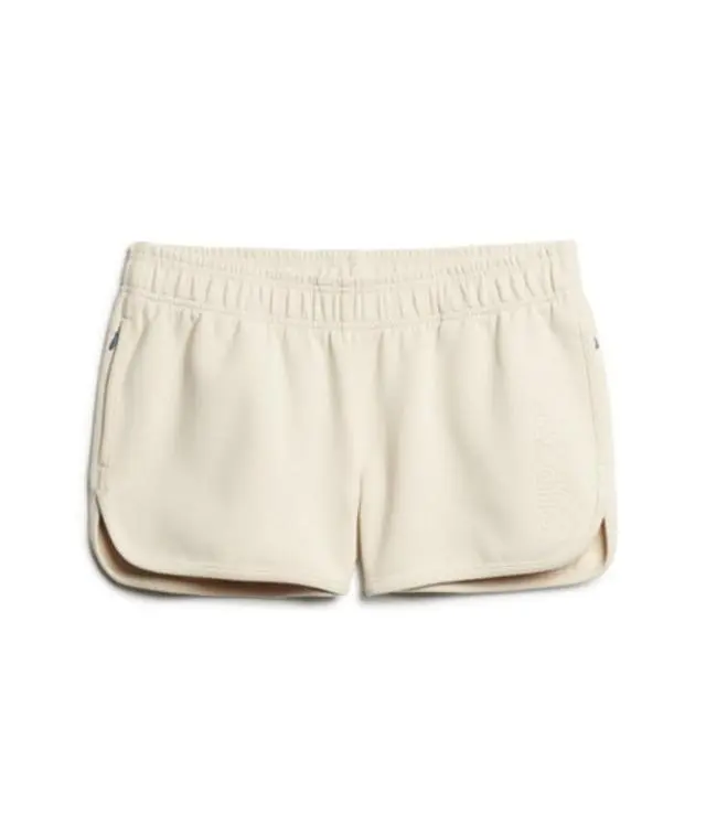 Superdry Women's Sports Tech Racer Shorts Beige / Pelican Beige - 