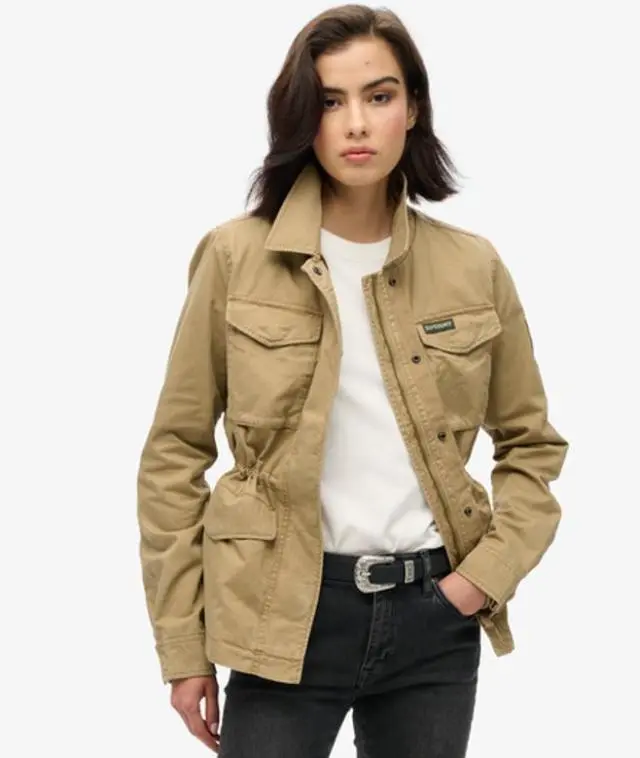Superdry & Co Women's Military M65 Jacket Brown / Classic Tan Brown - 