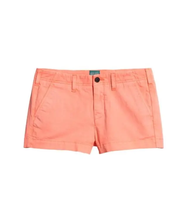Superdry Women's Chino Hot Shorts Red / Neon Red - 