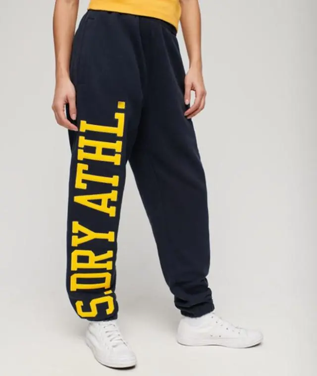 Superdry Women's College Logo Boyfriend Jogger Navy / Eclipse Navy - 