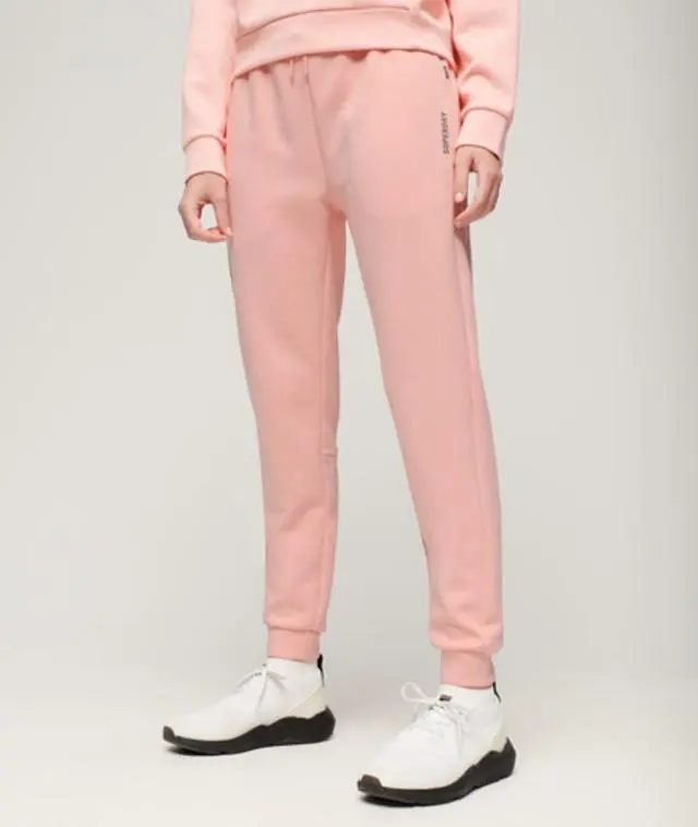 Superdry & Co Women's Sports Tech Slim Joggers Pink / Peach Pearl Pink - 