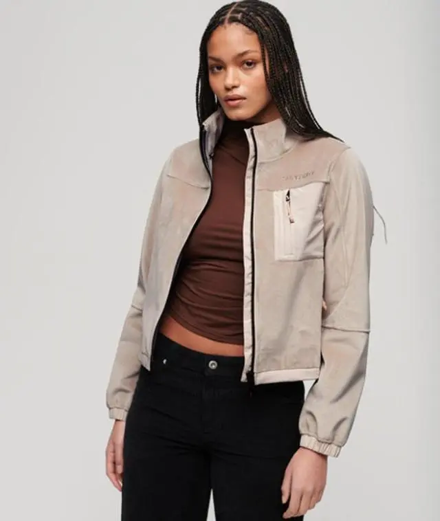 Superdry & Co Women's Premium Trekker Jacket Cream / Chateau Beige - 