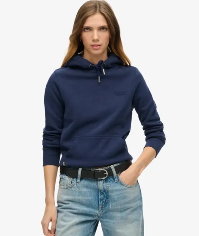 Superdry Women's Essential Logo Hoodie Navy / Richest Navy - 