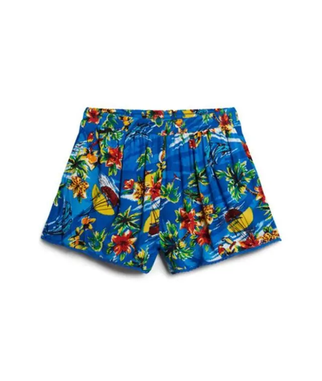 Superdry Women's Beach Shorts Blue / Blue Dolphin Ocean - 