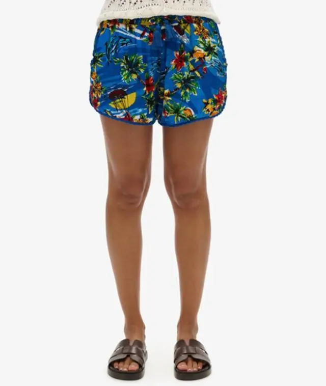 Superdry Women's Beach Shorts Blue / Blue Dolphin Ocean - 