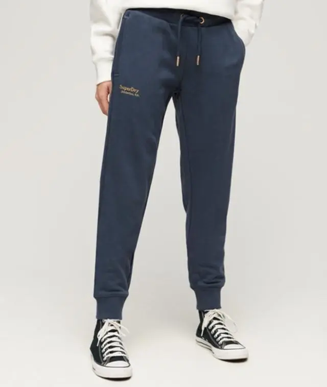 Superdry & Co Women's Essential Logo Joggers Navy / Mariner Navy - 