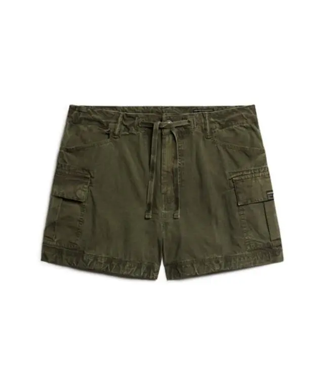 Superdry Women's Cargo Shorts Green / Olive Night Green - 