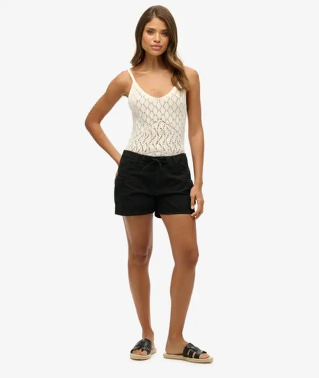 Superdry & Co Women's Cargo Shorts Black - 