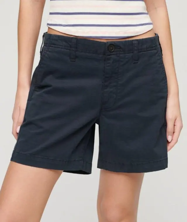 Superdry Women's Classic Chino Shorts Navy / Eclipse Navy - 