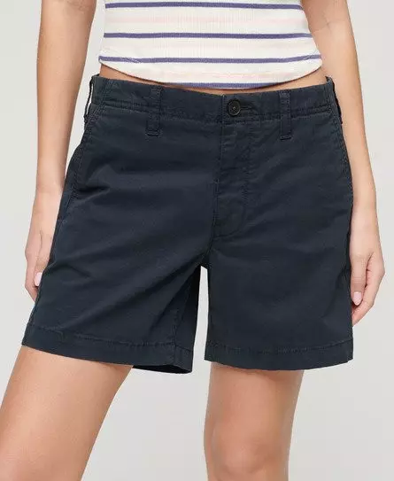 Superdry Women's Classic Chino Shorts Navy / Eclipse Navy -