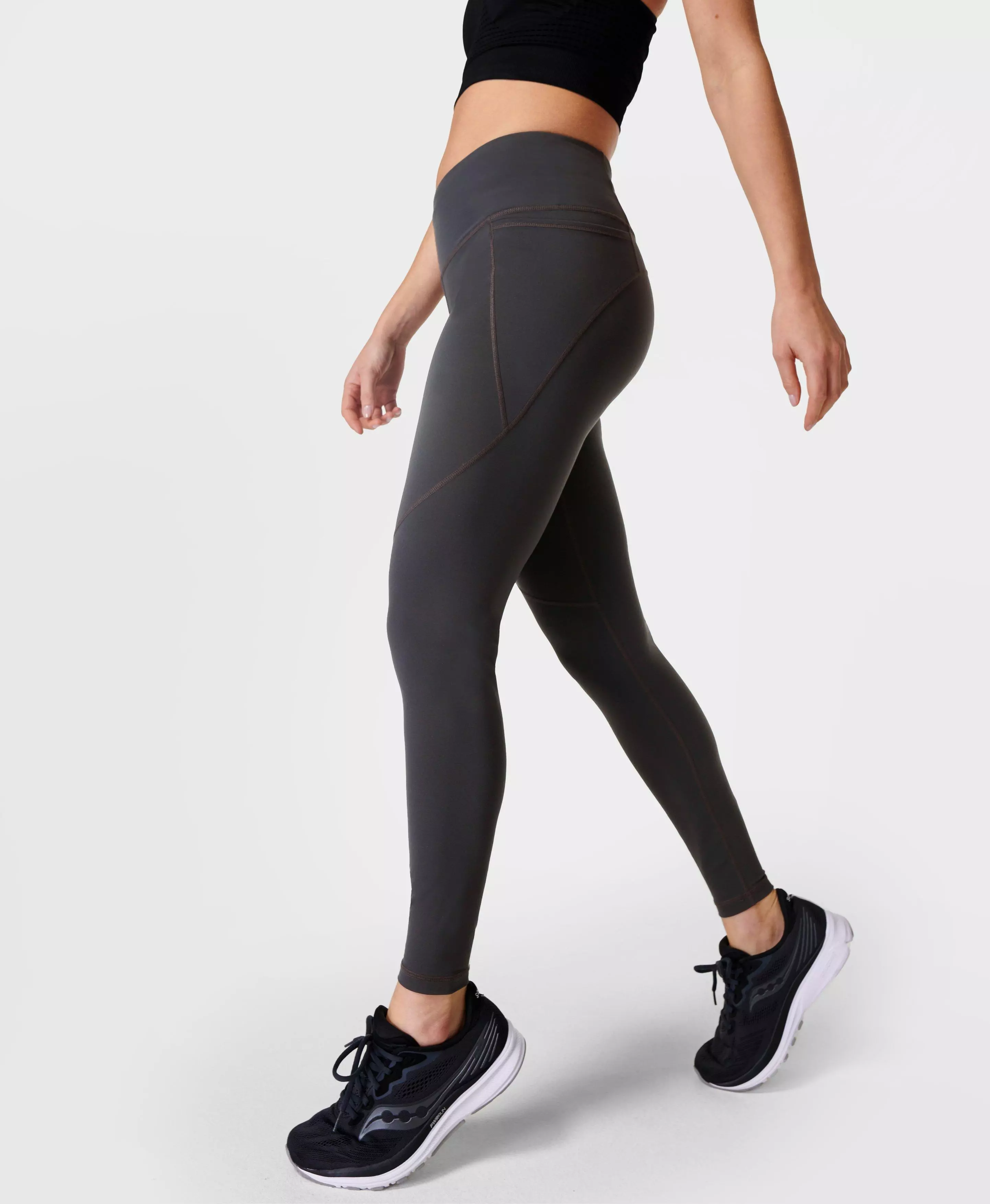 Pockets For Women - Sweaty Betty Power Sports Leggings, Grey, Women's