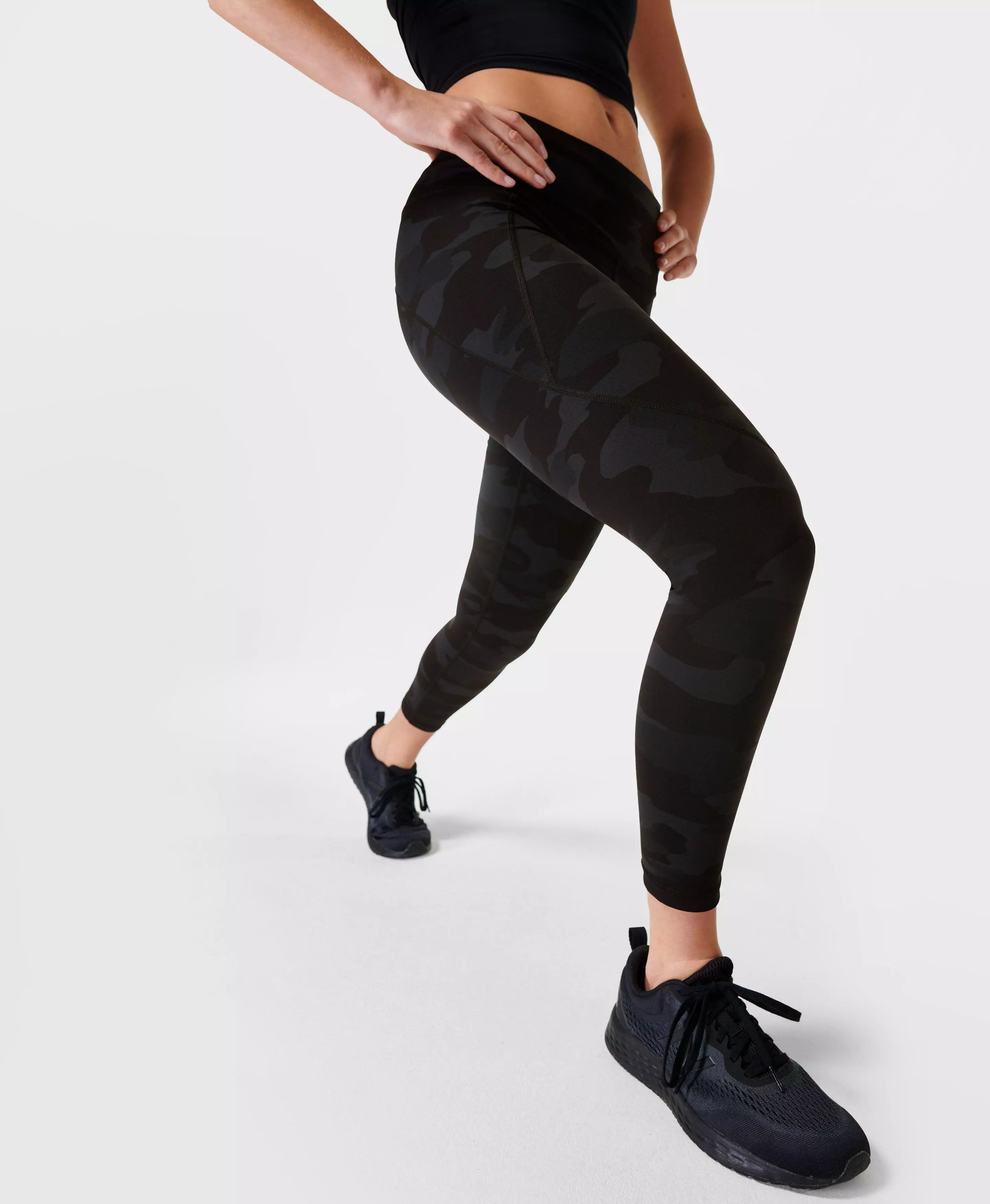 Pockets For Women - Sweaty Betty Power 7/8 Gym Leggings, Black