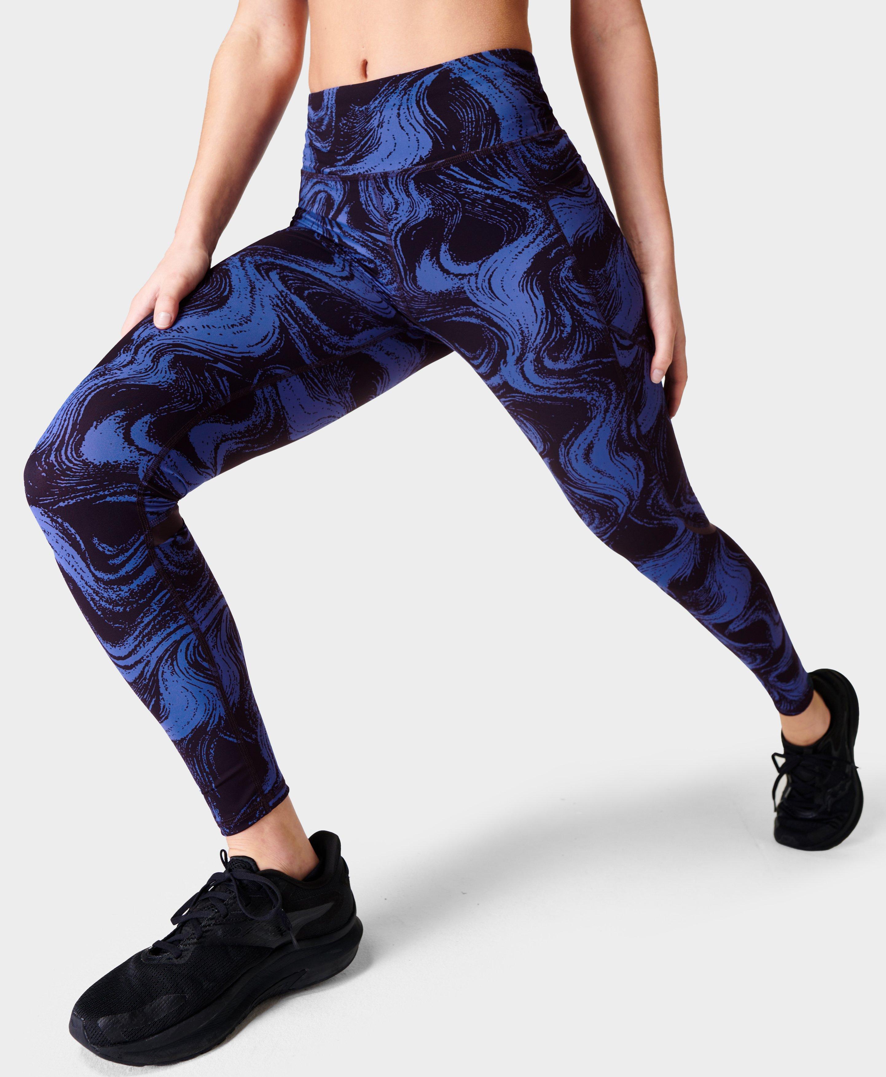 Pockets For Women - Sweaty Betty Zero Gravity High-Waisted Running Leggings,  Blue, Women's