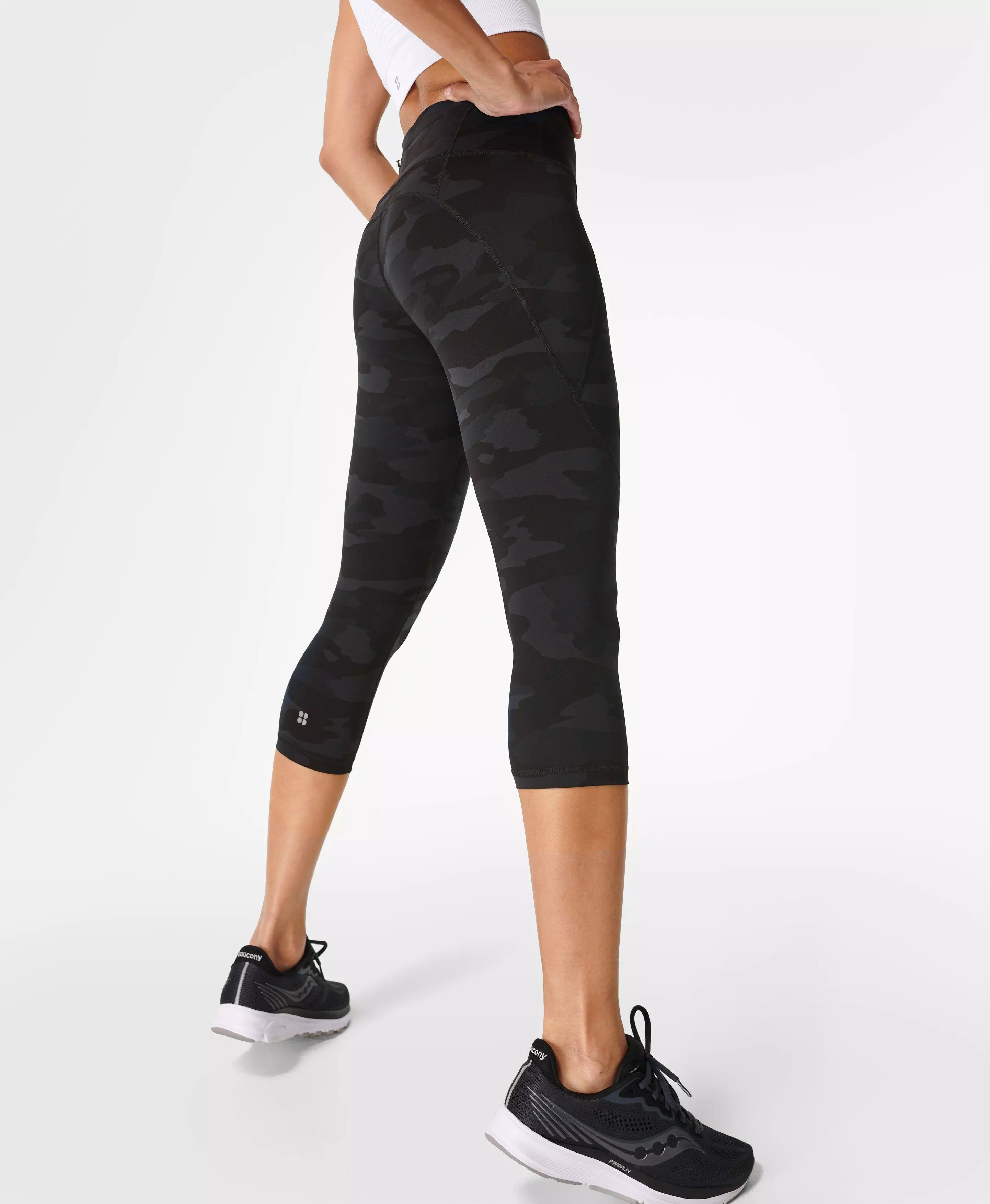 Pockets For Women - Sweaty Betty Power Cropped Gym Leggings, Multi Colored,  Women's
