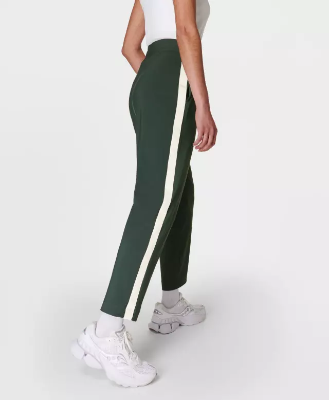 Sweaty Betty Explorer Side Stripe Trousers, Green
