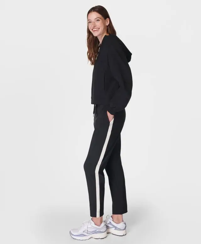 Sweaty Betty Explorer Side Stripe Trousers, Black