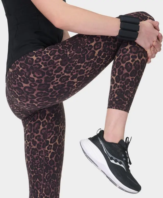 Sweaty Betty Power 7/8 Gym Leggings, Brown