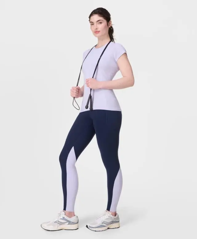 Power UltraSculpt High Waist 7/8 Gym Leggings Colourblock