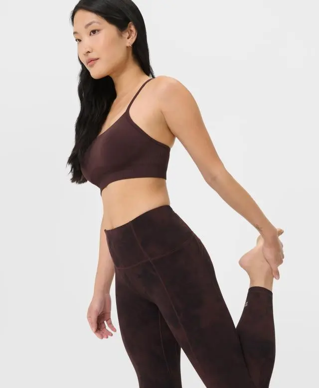 Sweaty Betty Super Soft 7/8 Yoga Leggings, Brown