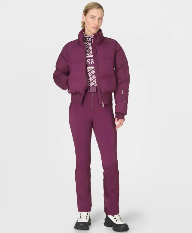 Sweaty Betty Power High Waist Sculpting Salopettes, Purple