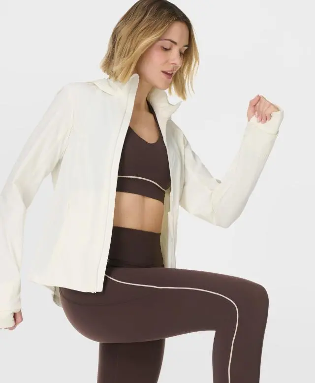 Sweaty Betty Power 7/8 Contrast Stitch Gym Leggings, Brown