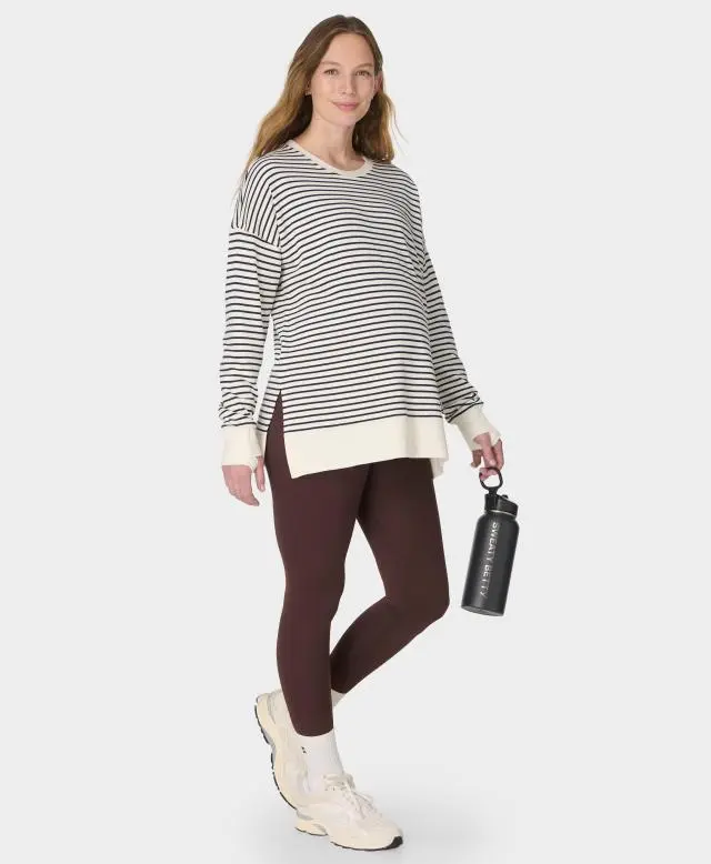 Sweaty Betty All Day Maternity Leggings, Brown