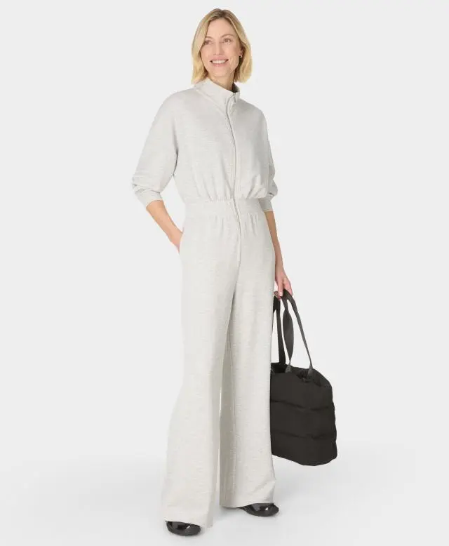 Sweaty Betty Sand Wash CloudWeight Jumpsuit, Grey