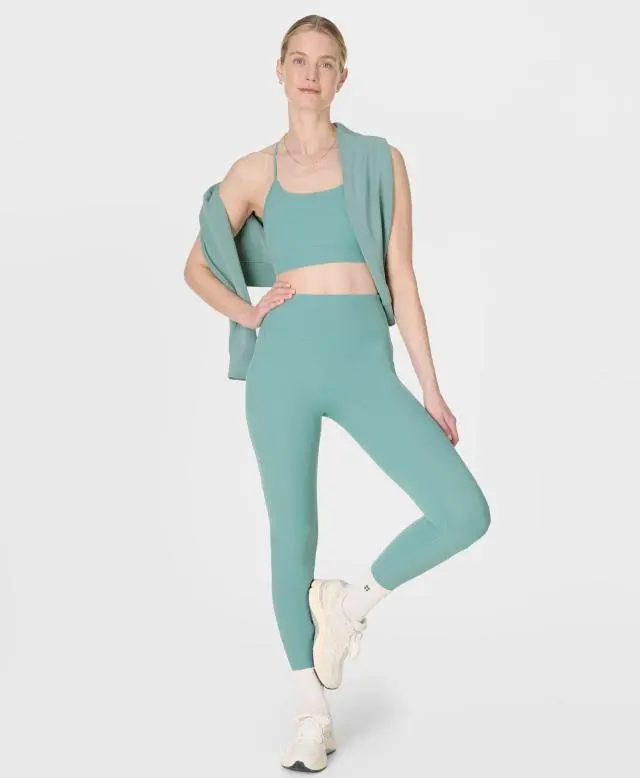 Sweaty Betty Ultimate Studio Yoga Ribbed Leggings, Green