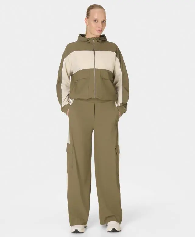 Sweaty Betty Explorer Patch Pocket Zip Through Hoodie, Multi