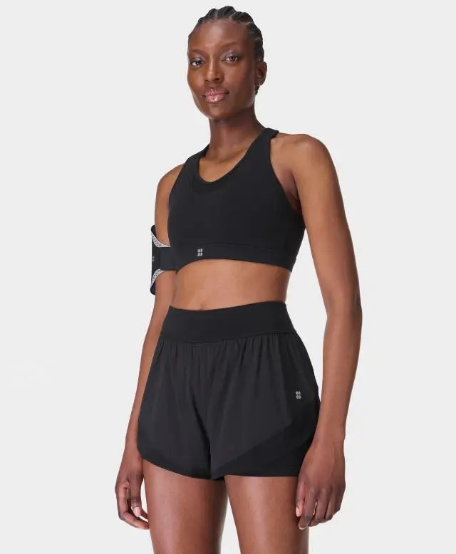 Sweaty Betty Tempo Run Shorts, Black