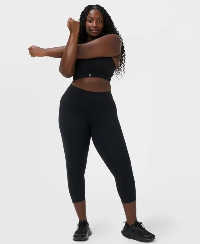 Sweaty Betty Power Cropped Workout Leggings, Black