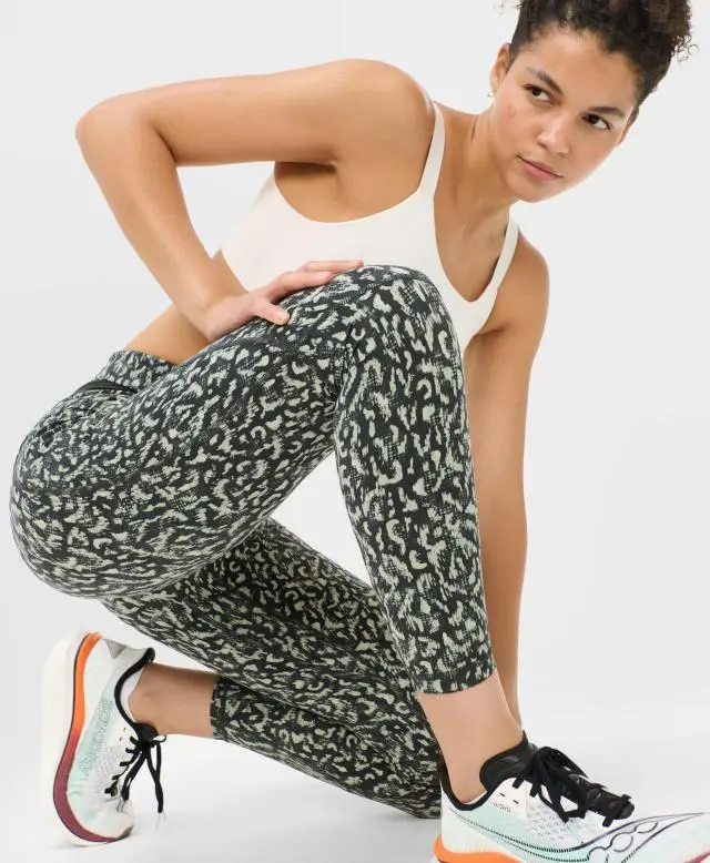Sweaty Betty Runner's High Power 7/8 Leggings, Green
