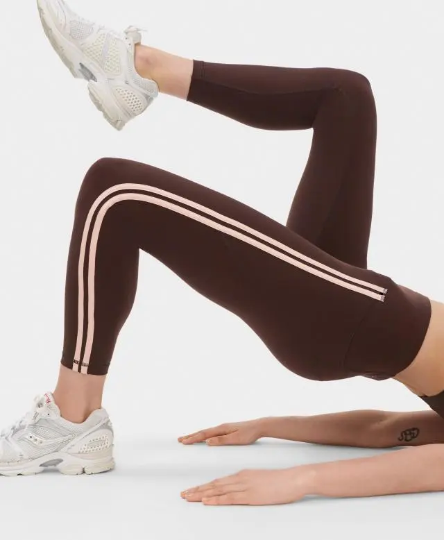 Sweaty Betty Power 7/8 Side Tape Workout Leggings, Brown