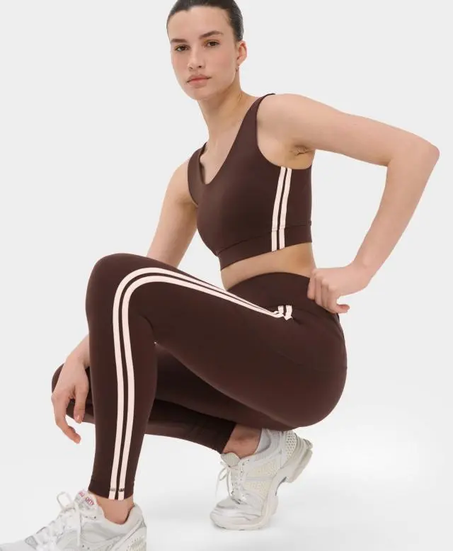 Sweaty Betty Power Side Tape Workout Leggings, Brown