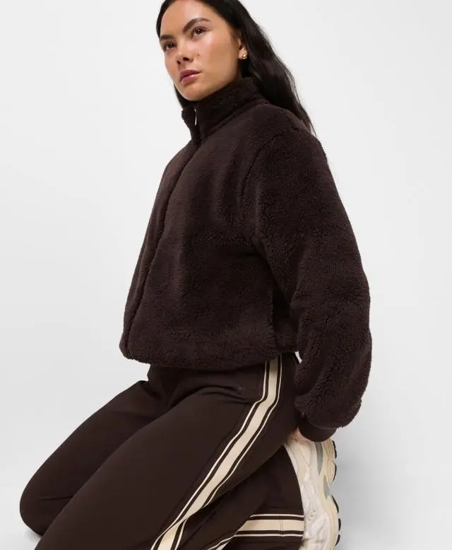 Sweaty Betty Canyon Fleece Zip Up, Brown