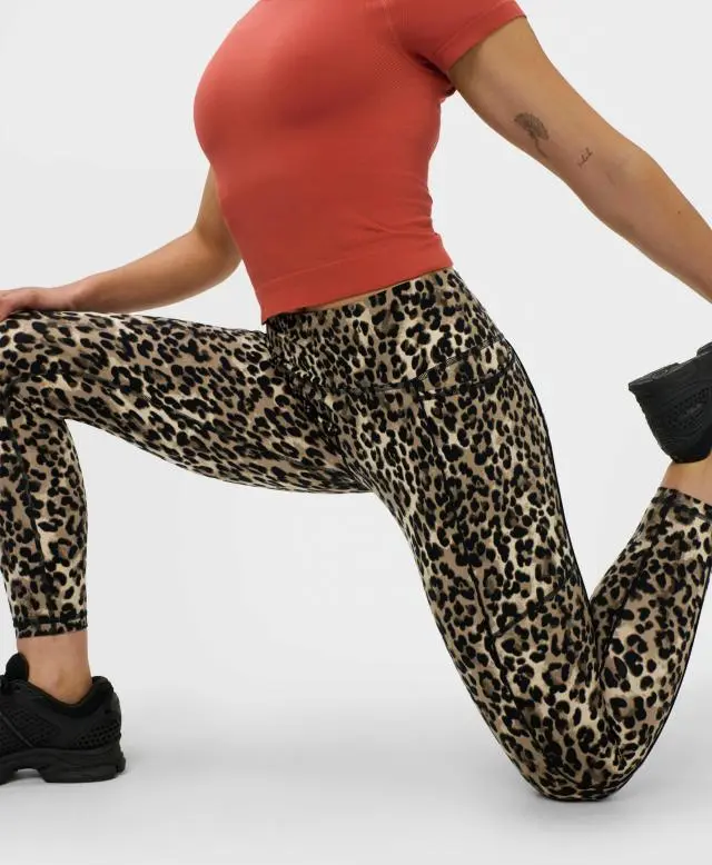 Sweaty Betty Power 7/8 Piping Workout Leggings, Brown