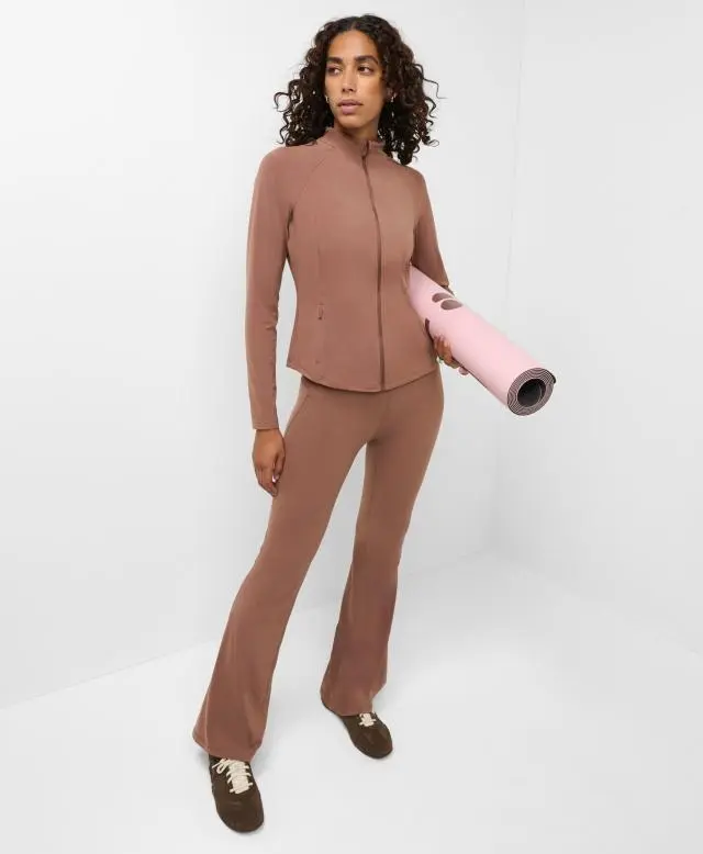 Sweaty Betty Ultimate Studio Zip Up, Brown