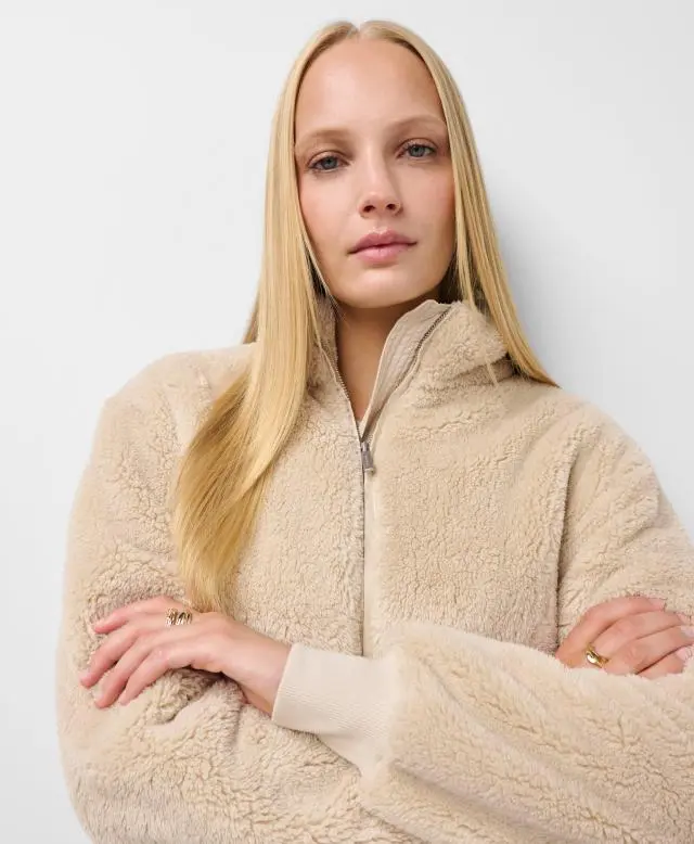 Sweaty Betty Canyon Fleece Zip Up, Neutral