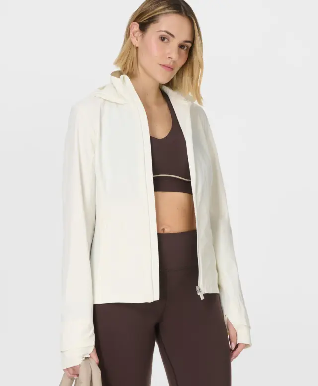 Sweaty Betty Ultimate Train Water Resistant Jacket, White