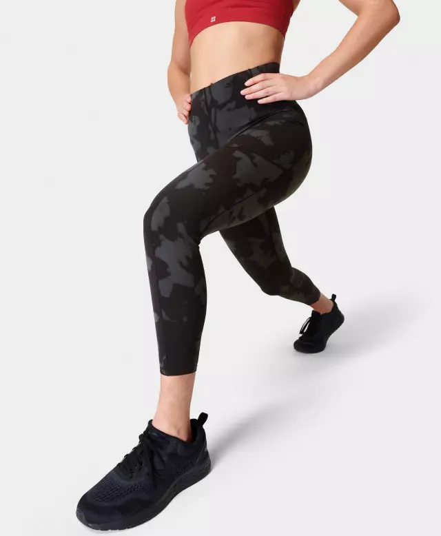 Sweaty Betty Power UltraSculpt High-Waisted 7/8 Gym Leggings, Black,Multi
