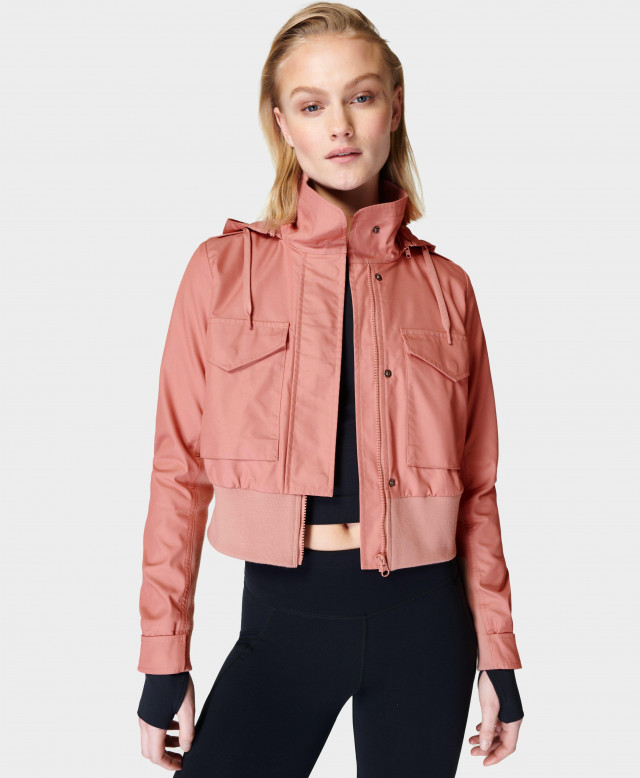 Sweaty Betty Timeless Trench Jacket, Pink